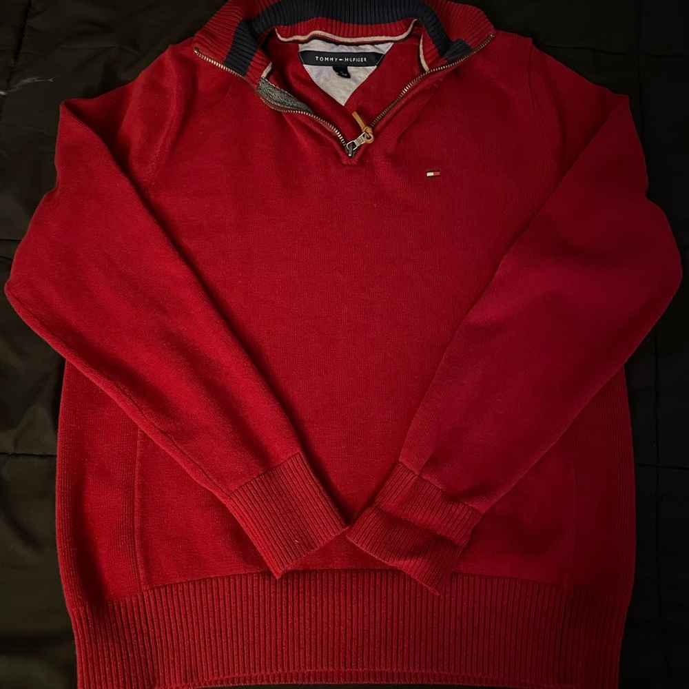 tommy hilfiger pull over zipup